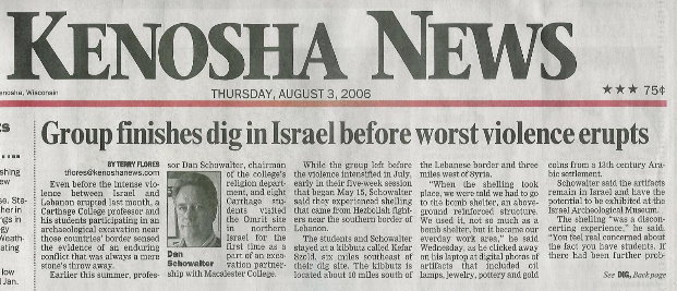 2006 08 - Kenosha News Article 000