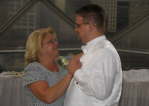 Myleah Jason Wedding - Jason and Mom - reception