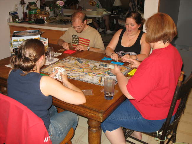 GameDay Myers - Tracy, Jacob, Amber and Kathy