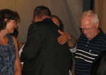 Pauls Ordination - Brent congradulating Paul