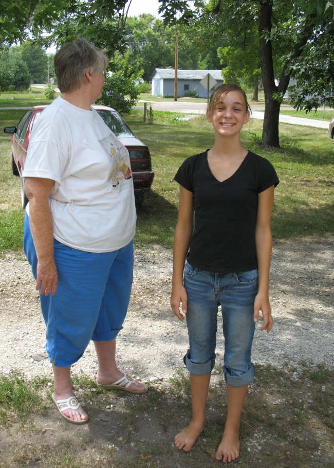 Daves Shed Fire - Marcia and Rachel