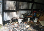 Daves Shed Fire - The devistation