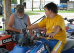 Fitzjarrald Reunion - Bill and Levi on ATVs