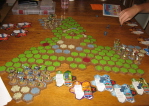 Tims Birthday - Heroscape setup.